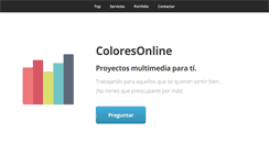 Desktop Screenshot of coloresonline.com