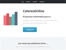Tablet Screenshot of coloresonline.com