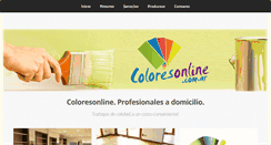 Desktop Screenshot of coloresonline.com.ar